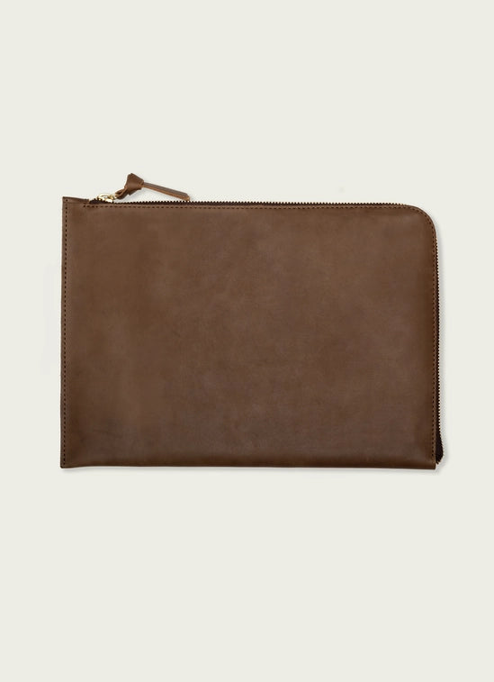 13" Leather Laptop Sleeve (chocolate)